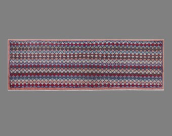 Vintage Oushak Turkish Rug: Handwoven Wool Area Rug (2'1 x 6'1 feet)