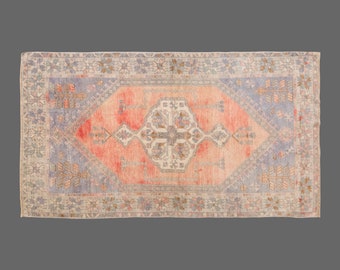 Area Rug, "Turkish Rug, Vintage Rug, 3'2 x 5'5 feet, Oushak Rug, Antique Rug, Oriental Rug, Handmade Rug, Decorative Rug, Boho Rug, Old Rug