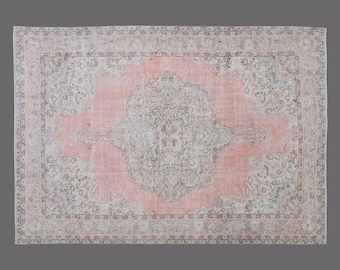Vintage Turkish Rug, 7x11 Rug, Area Rug, Turkish Rug, Handwoven Wool Carpet, Large Boho Rug, Large Rug, 7x11 Carpet