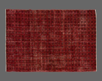 Area Rug, "Turkish Rug, Vintage Rug, 6'8 x 10 feet, Oushak Rug, Antique Rug, Oriental Rug, Handmade Rug, Decorative Rug, Large Rug, Old Rug