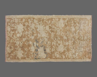 Turkish Rug, Area" Rug, Vintage Rug, 3'9 x 7 feet, Anatolian Rug, Antique Rug, Oriental Rug, Handmade Rug, Decorative Rug, Muted Rug