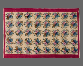 Vintage Rug, Area Rug, Turkish Rug, 6 x 8'6 feet, Oushak Rug, Antique Rug, Oriental Rug, Handmade Rug, Decorative Rug, Large Rug,Old Rug