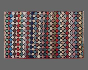 Turkish Rug, Vintage Rug, 4.4 x 7'2 feet, Oushak Rug, Antique Rug, Oriental Rug, Handmade Rug, Decorative Rug, Muted Rug, Old Rug,Area Rug