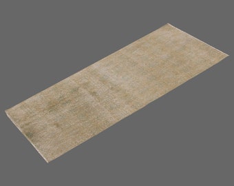 Hallway Runner "Rug 2.8" x 6.4" Vintage Ushak Runner Rug, Size: 80 x 193 cm,Pale Muted colors rug,Distressed Rug,Area Rug,Kitchen Rug