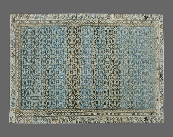 Featured listing image: Turkish Rug, Vintage Rug, 4'3 x 6'2 feet, Oushak Rug, Antique Rug, Oriental Rug, Handmade Rug, Decorative Rug, , Old Rug,Area Rug