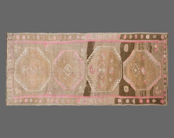 5'8 x 12 ft Kars Runner, 173 x 362 cm Runner Rug,Oushak Rug,Runner Rug,Turkish Kars Runner Rug,Vintage Rug,Hallway Rug,Turkish Rug