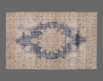 Turkish Vintage Rug, 7x10 Rug, Area Rug, Large Rug, Handwoven Wool Carpet, Large Area Rug, 7x10 Carpet