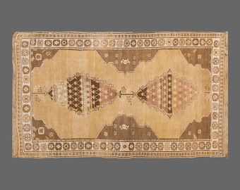 Vintage Rug, Area Rug, Turkish Rug, 6'3 x 11 feet, Oushak Rug, Antique Rug, Oriental Rug, Handmade Rug, Decorative Rug, Large Rug,Old Rug