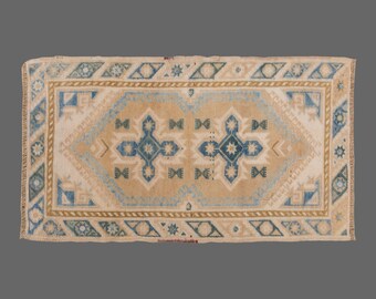 2x4 rug, 2.3 x 4.3 rug, Turkish Rug, Vintage Rug, Area Rug, Oushak Rug, Antique Rug, Oriental Rug, Handmade Rug, Old Rug, Wool Rug