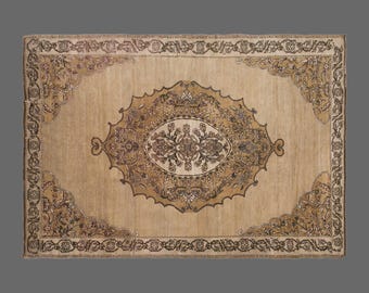 Vintage Turkish Rug, 8x11 Rug, Handwoven Wool Carpet, Oversized Area Rug, Area Rug, 8x11 Carpet, Area Rug