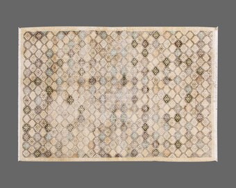 Turkish Rug,Decorative" Rug,Wonderful Turkish Rugs on Sale! FREE SHIPPING! Vintage Rug,Oushak Rug,Rug,Chic Rug,6'2" x 10" feet 187 x 302 cm