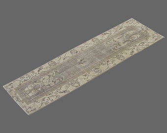 3 X 9'7 feet distressed rug runner,Oushak runner rug,oushak runner vintage,hallway long runner,floor home decor rug Runner,Turkish Runne