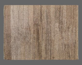 5x11 Turkish Handmade Wool Shaggy Rug,Bohemian Beni Ourain Rug,Flokati Rug