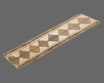 3 x 12'2 ft Vintage Rug Runner,Floor Oushak Rug,Hallway Turkish Rug Runner,Oushak Rugs,Long Runner, 92 x 370 cm Runner,Oushak Long Runner
