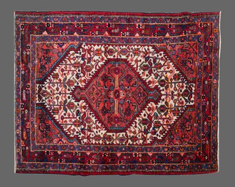 Area Rug, "Turkish Rug, Vintage Rug, 3'5 x 4'8 feet, Oushak Rug, Antique Rug, Oriental Rug, Handmade Rug, Decorative Rug, Large Rug, Old Rug