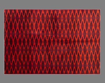 60+ Yrs Old Vintage Turkish Oushak Rug - Antique Area Rug - 205x305 cm / 6.9x10 ft
