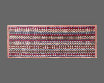 Turkish Rug, Vintage Rug, 2'1 x 6'2 feet, Oushak Rug, Antique Rug, Oriental Rug, Handmade Rug, Decorative Rug, Old Rug,Area Rug
