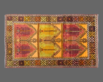 Large Rug", 5x9 rug, 5'2 x 8'9 rug, Area Rug, Turkish Rug, Vintage Rug, 5'2 x 8'2 feet, Antique Rug, Oversized Rug, Oushak Rug, Old Rug