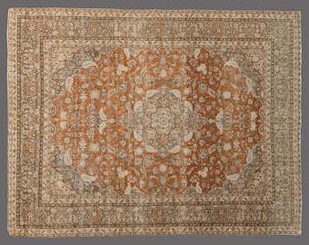 10x14 Vintage Turkish Rug, Area Rug, Large Rug, Handwoven Wool Carpet, Oversized Boho Area Rug, Living Room Statement, 10x14 Carpet