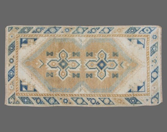 Vintage Rug", Area Rug, Turkish Rug, 2.5 x 4.7 feet, Oushak Rug, Antique Rug, Oriental Rug, Handmade Rug, Decorative Rug,Large Rug,Old Rug