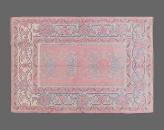 Area Rug, "Turkish Rug, Vintage Rug, 6 x 8'4 feet, Oushak Rug, Antique Rug, Oriental Rug, Handmade Rug, Decorative Rug, Large Rug, Old Rug