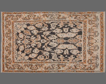 Whispers of Cappadocia, Vintage Ürgüp Wool Rug, 4 x 7 ft Rug, Vintage Rug