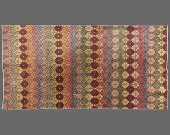 Vintage Turkish Rug, 5x10 Rug, Area Rug, Hallway Rug, Turkish Rug, Handwoven Wool Carpet, Bohemian Area Rug, 5x10 Carpet