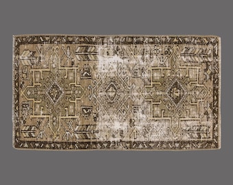 Whispers of Anatolia, Vintage Turkish Rug, 3 x 4 ft Rug, Vintage Rug