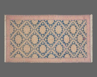 6x11 Beige Turkish Vintage Soumak Rug,Oriental Boho Soumak Rug,Chick Antique Soumak Rug,Handmade Vintage Area Rug