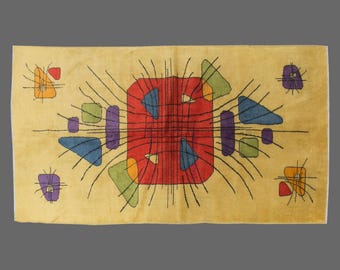 Turkish Rug, Vintage Rug, 5 x 9 feet, Oushak Rug, 150 x 274 cm Rug, Oriental Rug, Handmade Rug, Decorative Rug, Yellow Rug,Old Rug,Area Rug