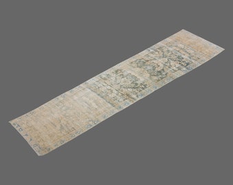 3'7 X 15'7 feet distressed rug runner,Oushak runner rug,oushak runner vintage,hallway long runner,floor home decor rug Runner,Turkish Runner
