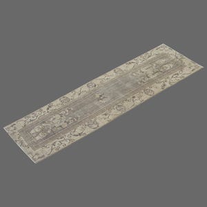 2&#39;11 X 9&#39;7 feet Vintage Rug Runner,Floor Oushak Rug,Hallway Turkish Rug Runner,Oushak Rug,long runner, narrow long runner,Oushak Long Runner