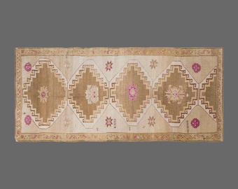 Vintage Turkish Rug, 6x13 Rug, Handwoven Wool Carpet, Extra Long Runner, 6x13 Runner, Vintage Runner, Hallway Rug