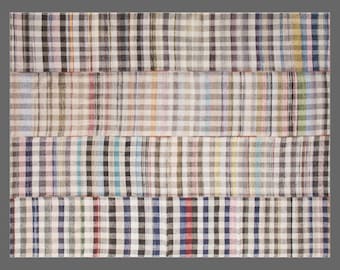 Handwoven Turkish Kilim Rug – 295x380 cm / 9.7x12.5 ft, 60+ YO Organic Cotton Flatweave, Minimalist Neutral Design, Vintage Boho Area Rug