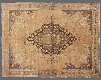 Golden Dust of Kars, Vintage Turkish Rug, 6 x 9 ft, Vintage Rug