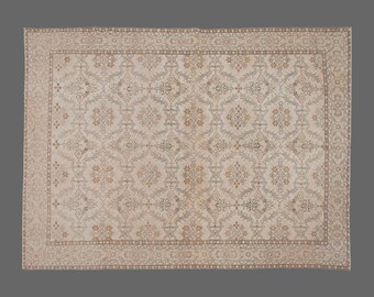 Turkish Rug, Area" Rug, Vintage Rug, 6'7 x 9'6 feet, Anatolian Rug, Antique Rug, Oriental Rug, Handmade Rug, Decorative Rug, Muted Rug