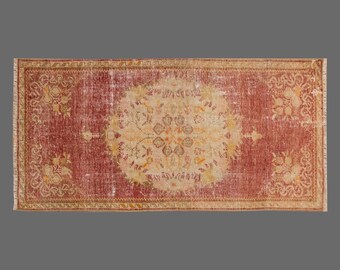 Echoes of the Aegean, Vintage Turkish Rug, 3 x 5 ft Rug, Vintage Rug