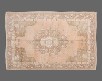 Turkish Rug,Decorative" Rug,Wonderful Turkish Rugs on Sale! FREE SHIPPING! Vintage Rug,Oushak Rug,Rug,Chic Rug,5'6" x 8'8" feet 167 x 265 cm