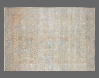 Turkish Rug, Vintage Rug, Area Rug, 9'5 x 14 feet, Oushak Rug, 287 x 425 cm Rug, Oriental Rug, Handmade Rug, Decorative Rug, Large Rug