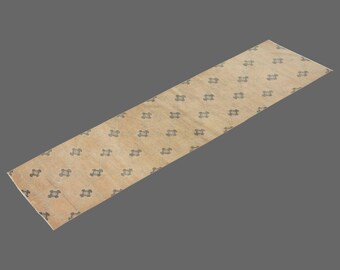 Hallway Runner "Rug 2.4" x 10.4" Vintage Ushak Runner Rug, Size: 70 x 315 cm,Pale Muted colors rug,Distressed Rug,Area Rug,Kitchen Rug