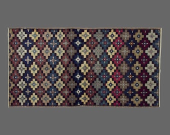 Turkish Rug, Vintage Rug, 4'3 x 8'3 feet, Oushak Rug, Antique Rug, Oriental Rug, Handmade Rug, Decorative Rug, Muted Rug, Old Rug,Area Rug