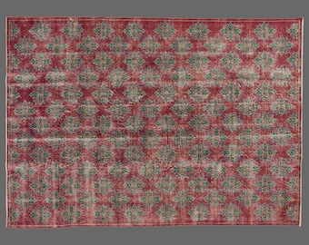 6x10 Vintage Anatolian Rug, 6x10 Rug, Area Rug, Turkish Rug, Handwoven Wool Carpet, Large Area Rug, 6x10 Carpet
