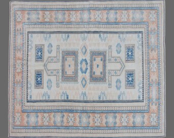 7x7 Vintage Turkish Rug, 7x7 Rug, Area Rug, Turkish Rug, Square Rug, Handwoven Wool Carpet, Square Area Rug, 7x7 Carpet