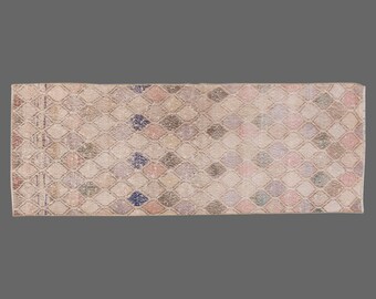2x6 rug, 2.4 x 6.4 rug, Turkish Rug, Vintage Rug, Area Rug, Oushak Rug, Antique Rug, Oriental Rug, Handmade Rug, Old Rug, Wool Rug