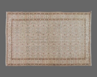Turkish Rug, Area" Rug, Vintage Rug, 5'5 x 9 feet, Anatolian Rug, Antique Rug, Oriental Rug, Handmade Rug, Decorative Rug, Muted Rug
