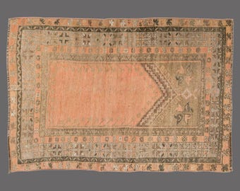 3x6 Vintage Turkish Rug, Area Rug, Small Rug, Handwoven Wool Carpet, Small Boho Area Rug, Cozy Decor,  3x6 Carpet