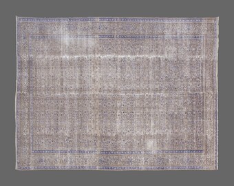 Turkish Rug,Decorative"Rug,Wonderful Turkish Rugs on Sale! FREE SHIPPING! Vintage Rug,Oushak Rug,Rug,Chic Rug,7'7" x 11'8" feet 230 x 355 cm