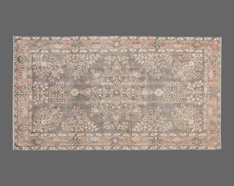 Area Rug, "Turkish Rug, Vintage Rug, 4 x 7 feet, Oushak Rug, Antique Rug, Oriental Rug, Handmade Rug, Decorative Rug, Large Rug, Old Rug