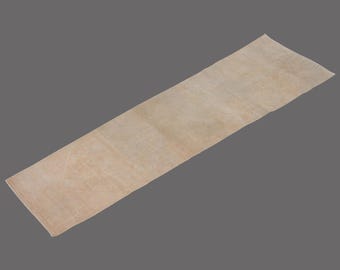 Whisper of Pastel Sands, Vintage Turkish Runner, 3 x 11 ft Rug, Vintage Rug