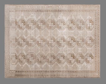 Extremely Large Turkish Rug, Vintage Rug, Area Rug, 355x460 cm (11.6x15.1 ft), Oushak Rug, Antique  Rug, One of a Kind, 60+ Yr Old Rug